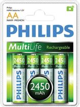 Pilha recarregável Philips c/4 2450 mah Pilha recarregável Philips c/4 2450 mah