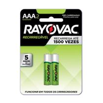 Pilha Recarregável Rayovac AAA 2 Unidades Pilha Recarregável Rayovac AAA 2 Unidades