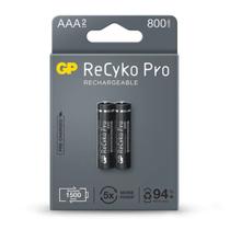 Pilha Recyko AA Recarregável 800mah c/ 2 GP Batteries