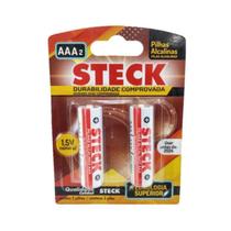 Pilha Steck Alcalina Aaa 2pcs Blister