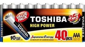 Pilha Toshiba Toshiba Lr03gcp Aaa Cilíndrica - Kit De 4 Unidades