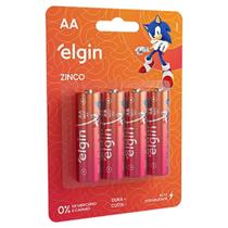 Pilha Zinco AA 1,5 v blister com 8 unidades Elgin