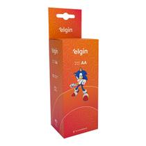 Pilha Zinco Aa Tubo 40 Unidades Elgin R06p