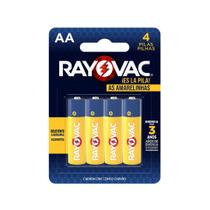 Pilha Zinco Aa4 Rayovac Amarelinhas Cartela Com 04 Unidades Pilha Zinco Aa4 Rayovac Amarelinhas Cartela Com 04 Unidades