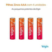 Pilha Zinco AAA c/ 4 Unidades - Elgin