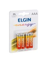 Pilha Zinco-Carvao Elgin Aaa 1.5V Blister Com 4 Unidades