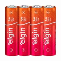 Pilha Zinco Elgin Aa 1.5v Cartela Com 4 Unidades