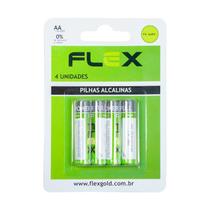 Pilhas Aa Alcalina Para Controle E Etc. Flex Fx-AAK4 X-cell