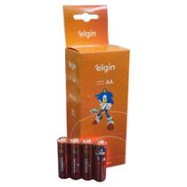 Pilhas AA de Zinco de 1,5 v com 40 Unidades Elgin