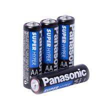 Pilhas AA Pequena Panasonic Pilha 2A Comum Zinco Manganês 4 Unidades 1,5V Pilhas AA Pequena Panasonic Pilha 2A Comum Zinco Manganês 4 Unidades 1,5V