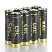 Pilhas AA recarregáveis EBL Gold Pro 2800mAh 1,2 V (pacote com 8)