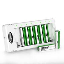 Pilhas AA recarregáveis Granicell 2800mAh, pacote com 8 baterias com carregador Pilhas AA recarregáveis Granicell 2800mAh, pacote com 8 baterias com carregador