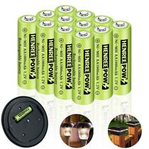 Pilhas AA recarregáveis Henreepow 1000mAh 1,2 V, pacote com 12