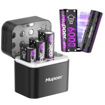 Pilhas AA recarregáveis Mupoer de lítio 8x3000mWh 1,5 V Pilhas AA recarregáveis Mupoer de lítio 8x3000mWh 1,5 V