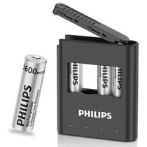 Pilhas AA recarregáveis Philips para controles remotos e rádios Pilhas AA recarregáveis Philips para controles remotos e rádios