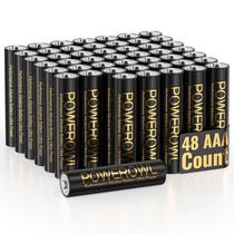 Pilhas AAA alcalinas POWEROWL de alta capacidade, pacote com 48 unidades de 1,5 V Pilhas AAA alcalinas POWEROWL de alta capacidade, pacote com 48 unidades de 1,5 V