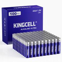 Pilhas AAA KINGCELL, pacote com 100 pilhas alcalinas de alto desempenho