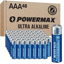 Pilhas AAA Powermax de 48 unidades, alcalinas de longa duração