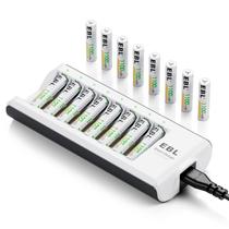 Pilhas AAA recarregáveis EBL ProCyco 1100mAh, pacote com 16