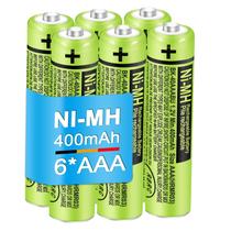 Pilhas AAA recarregáveis EOCIK BK-40AAABU 400mAh 1,2 V (pacote com 6)