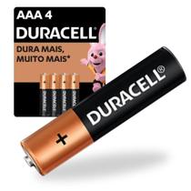 Pilhas alcalina AAA 4 unidades Duracell