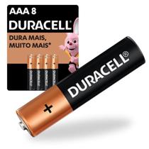Pilhas alcalina AAA 8 unidades Duracell Pilhas alcalina AAA 8 unidades Duracell