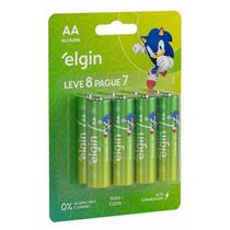 Pilhas Alcalinas AA 16 Unidades Elgin 2 Cartela 1.5v