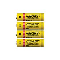 Pilhas Alcalinas Coast AA Industrial Performance Pacote com 4