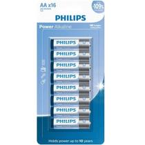 Pilhas Alcalinas Philips AA Pequena Cartela Com 16 Unidades