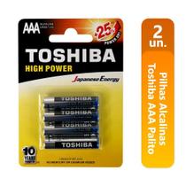 Pilhas Alcalinas Toshiba AAA Palito Cartela Com 4 Unidades