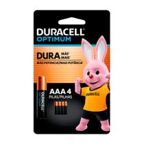 Pilhas Duracell Optimum AAA Alcalinas com 4 Unidades Pilhas Duracell Optimum AAA Alcalinas com 4 Unidades
