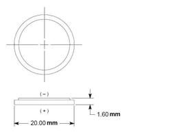 Pilhas Moeda Duracell CR2016 3V - Kit com 2 Unidades Pilhas Moeda Duracell CR2016 3V - Kit com 2 Unidades