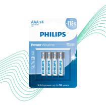 Pilhas Palito Alcalinas Aaa 3a 1.5v Cartela Philips