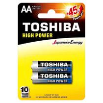 Pilhas Pilha Alcalina AA Toshiba Power Com 02 Unidades Original
