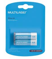 Pilhas Recarregáveis AA 2 Unidades 2500 Mah Multilaser
