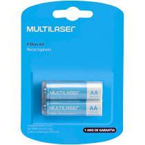 Pilhas Recarregáveis AA 2500Mah 2 Unidades