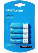 Pilhas Recarregáveis Aa 2500mah 4 Unidades Multilaser Cb052