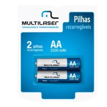 Pilhas Recarregáveis AA 2500Mah Com 2 Unidades - CB053