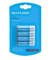 Pilhas Recarregáveis AA 2500Mah Com 4 Unidades Multilaser