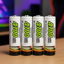 Pilhas Recarregáveis AA Maxday 4700mAh Kit 4un Economize Com Pilhas De Longa Vida Útil 1.2V
