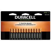 Pilhas recarregáveis Duracell AAA, pacote com 12 unidades Pilhas recarregáveis Duracell AAA, pacote com 12 unidades