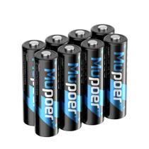 Pilhas recarregáveis Mupoer AA 1,5 V 3000 mWh, 8 unidades Pilhas recarregáveis Mupoer AA 1,5 V 3000 mWh, 8 unidades