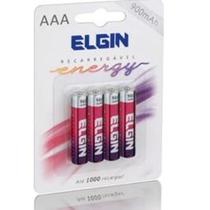 Pilhas Recarregável AA pequena Energy 2700 Mah Elgin 4 Unid