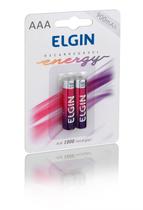 Pilhas Recarregável AAA palito Energy 900 Mah Elgin 4 Unid.