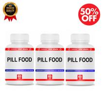 Pill food multivitaminico para pele unha e cabelo kit com 3 potes de 60 capsulas - FARMACIAS VEM BRASIL