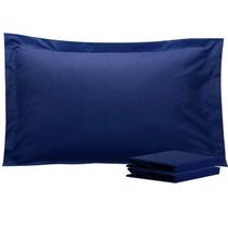 Pillow Shams NTBAY em microfibra escovada 20x36 azul marinho King