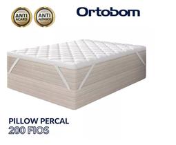 Pillow Top 100% Algodão 200 Fios Extra Macio Casal Ortobom 1,88 x 1,38m