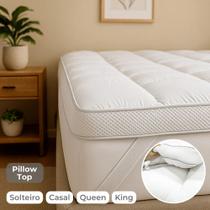 Pillow top 1000 gramas casal toque de plumas deluxe hotel - sortido