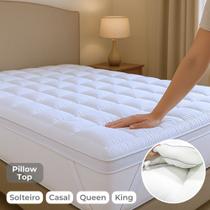 Pillow top 1000 gramas king toque de plumas deluxe hotel - sortido
