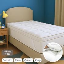 Pillow top 1000 gramas solteiro toque de plumas deluxe hotel - sortido